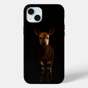 Zwart 4 Luxe, Forest Okapi iPhone 15 Plus Mini Hoesje