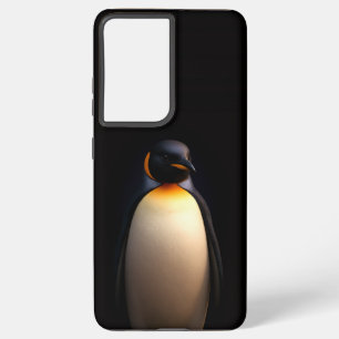 Zwart 4 Luxe Galaxy S21 Ultra, Emperor Penguin Samsung Galaxy Hoesje