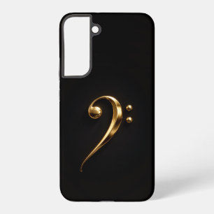 Zwart 4 Luxe Galaxy S22 Plus, Gouden Bassleutel Samsung Galaxy Hoesje