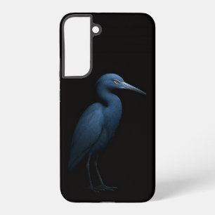 Zwart 4 Luxe Galaxy S22 Plus, Kleine Blauwe Reiger Samsung Galaxy Hoesje