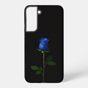 Zwart 4 Luxe Galaxy S22 Plus, Midnight Blue Rose Samsung Galaxy Hoesje