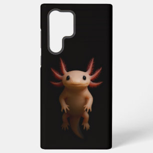 Zwart 4 Luxe Galaxy S22 Ultra, Mexicaanse Axolotl Samsung Galaxy Hoesje