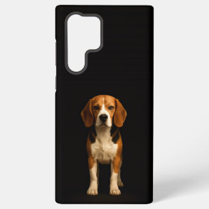 Zwart 4 Luxe Galaxy S22 Ultra, Vriendelijke Beagle Samsung Galaxy Hoesje