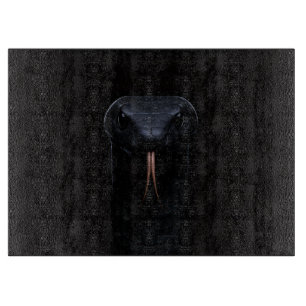 Zwart 4 Luxe Glas board Black Mamba Snijplank