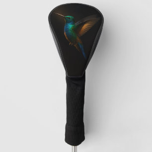 Zwart 4 Luxe Golfchauffeur Hoesje, Vliegende kolib Golfheadcover