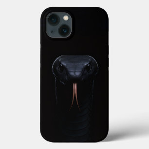 Zwart 4 Luxe iPhone 13 Hoesje, Zwart Mamba Eleganc Hoesje