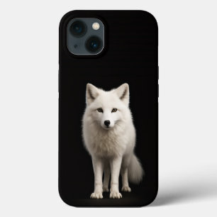 Zwart 4 Luxe iPhone 13, Ivoorkleurige Poolvos 13 Hoesje