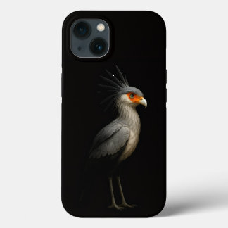 Zwart 4 Luxe iPhone 13, Secretarisvogel 13 Hoesje
