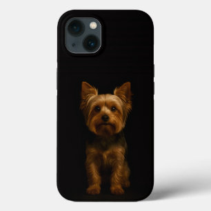 Zwart 4 Luxe iPhone 13, Yorkshire Terrier 13 Hoesje