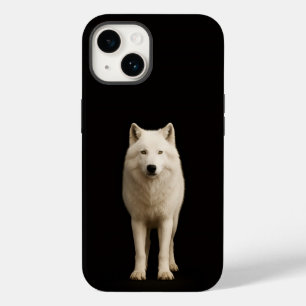 Zwart 4 Luxe iPhone 14 Mate, Ivoor Arctische Wolf Case-Mate iPhone 14 Hoesje