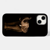 Zwart 4 Luxe iPhone 14 Mate, Krachtige Olifant Case-Mate iPhone Case (Achterkant (horizontaal))