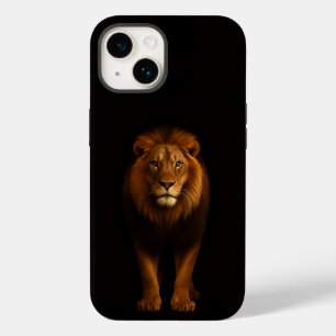 Zwart 4 Luxe iPhone 14 Mate, Majestueuze Leeuw Case-Mate iPhone 14 Hoesje