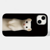 Zwart 4 Luxe iPhone 14 Mate, Stijlvolle Hermelijn Case-Mate iPhone Case (Achterkant (horizontaal))
