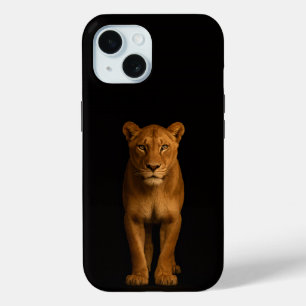 Zwart 4 Luxe iPhone 15 Hoesje, Noble Leeuwin