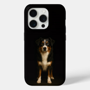 Zwart 4 Luxe iPhone 15 Pro Mate Australian Shepher Case