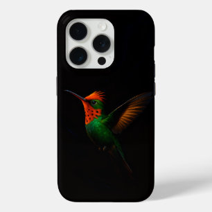 Zwart 4 Luxe iPhone 15 Pro Mate, Kuifcoquette Case