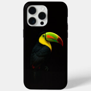 Zwart 4 Luxe iPhone 15 Pro Max, Keelsnaveltoekan Max Hoesje