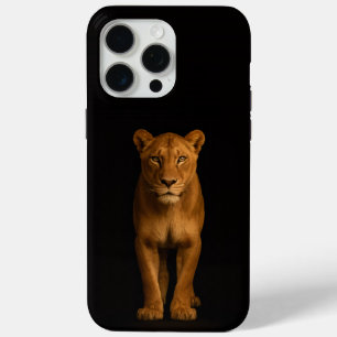 Zwart 4 Luxe iPhone 15 Pro Max, Noble Lioness Max Hoesje