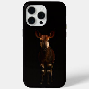 Zwart 4 Luxe iPhone 15 Pro Max, Okapi in het bos Max Hoesje