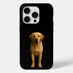 Zwart 4 Luxe iPhone 15 Pro Minimalistische Labrado Case