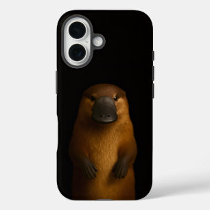 Zwart 4 Luxe iPhone 16 Mate, Elegante Vogelbekdier Hoesje