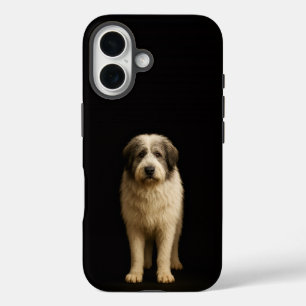 Zwart 4 Luxe iPhone 16 Mate, Mioritic Herdershond Hoesje