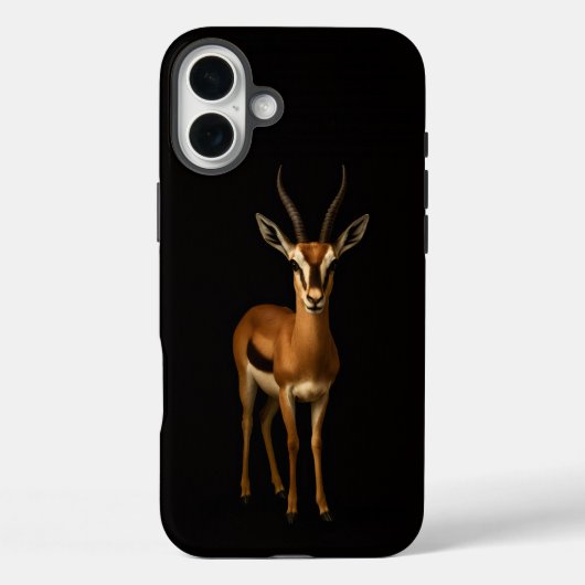 Zwart 4 Luxe iPhone 16 Plus, Elegante Gazella Case-Mate iPhone Case (Achterkant)