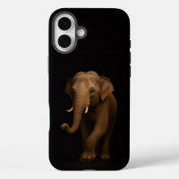 Zwart 4 Luxe iPhone 16 Plus, Indische Olifant
