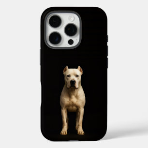 Zwart 4 Luxe iPhone 16 Pro, Dogo Argentino met kar Pro Hoesje
