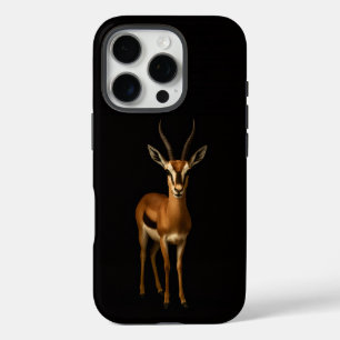 Zwart 4 Luxe iPhone 16 Pro, Elegante Gazella Pro Hoesje
