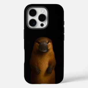 Zwart 4 Luxe iPhone 16 Pro, Elegante Vogelbekdier Pro Hoesje