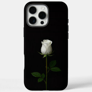 Zwart 4 Luxe iPhone 16 Pro Max, Pure Zuivere Witte Max Hoesje