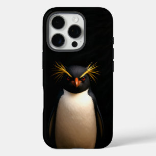 Zwart 4 Luxe iPhone 16 Pro, Rockhopper Penguin Pro Hoesje