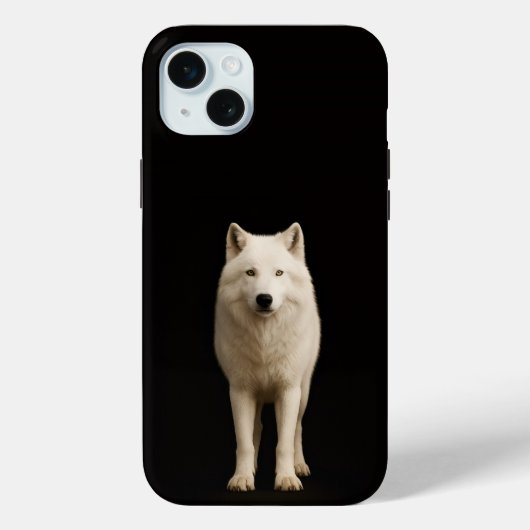 Zwart 4 Luxe, Ivoor IJslandse Wolf iPhone 15 Plus Case-Mate iPhone Case (Achterkant)
