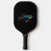 Zwart 4 Luxe Pickleball Paddle, Dragonet Mandarijn Pickleball Paddle (Achterkant)