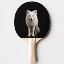 Zwart 4 Luxe pingpongbat, Ivoren Poolvos
