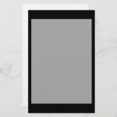 zwart 8 x 11 ontwerp uw eigen product briefpapier (Voorkant / Achterkant)