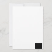 zwart 8 x 11 ontwerp uw eigen product kaart (Achterkant)