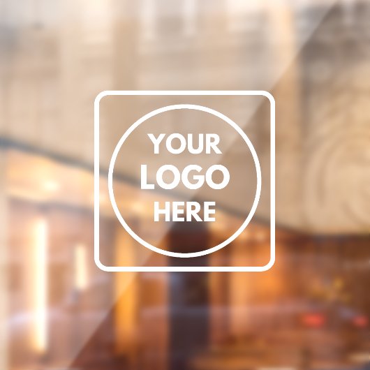 Zwart aangepast logo | Gepersonaliseerde winkelrui Raamsticker (Vel 2)