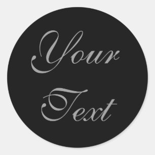 Zwart Aangepaste Bruiloft Envelop Afdichtingen met Ronde Sticker