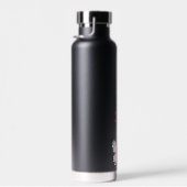 Zwart aangepaste naam vlinder verjaardagscadeau waterfles (Rechts)