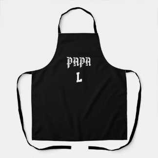 Zwart Aanpasbaar Keukenschort - Papa Schort