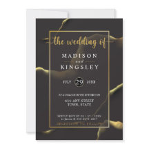 Zwart Abstract 🖤✨ Inky Alcohol Fab Budget Wedding