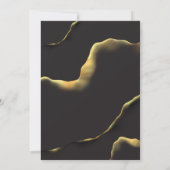 Zwart Abstract 🖤✨ Inky Alcohol Fab Budget Wedding Kaart (Achterkant)