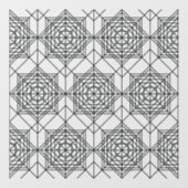  zwart Abstract lineair patroon Raamsticker (Vel)