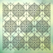  zwart Abstract lineair patroon Raamsticker (Vel 3)