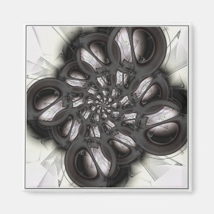 Zwart Abstract Magneet