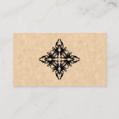 Zwart Abstract ontwerp voor het patrooneffect van Visitekaartje (Achterkant)