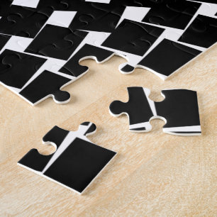 Zwart abstract patroon legpuzzel