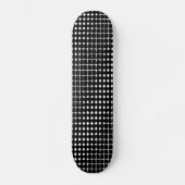 Zwart abstract patroon skateboard (Voorkant)